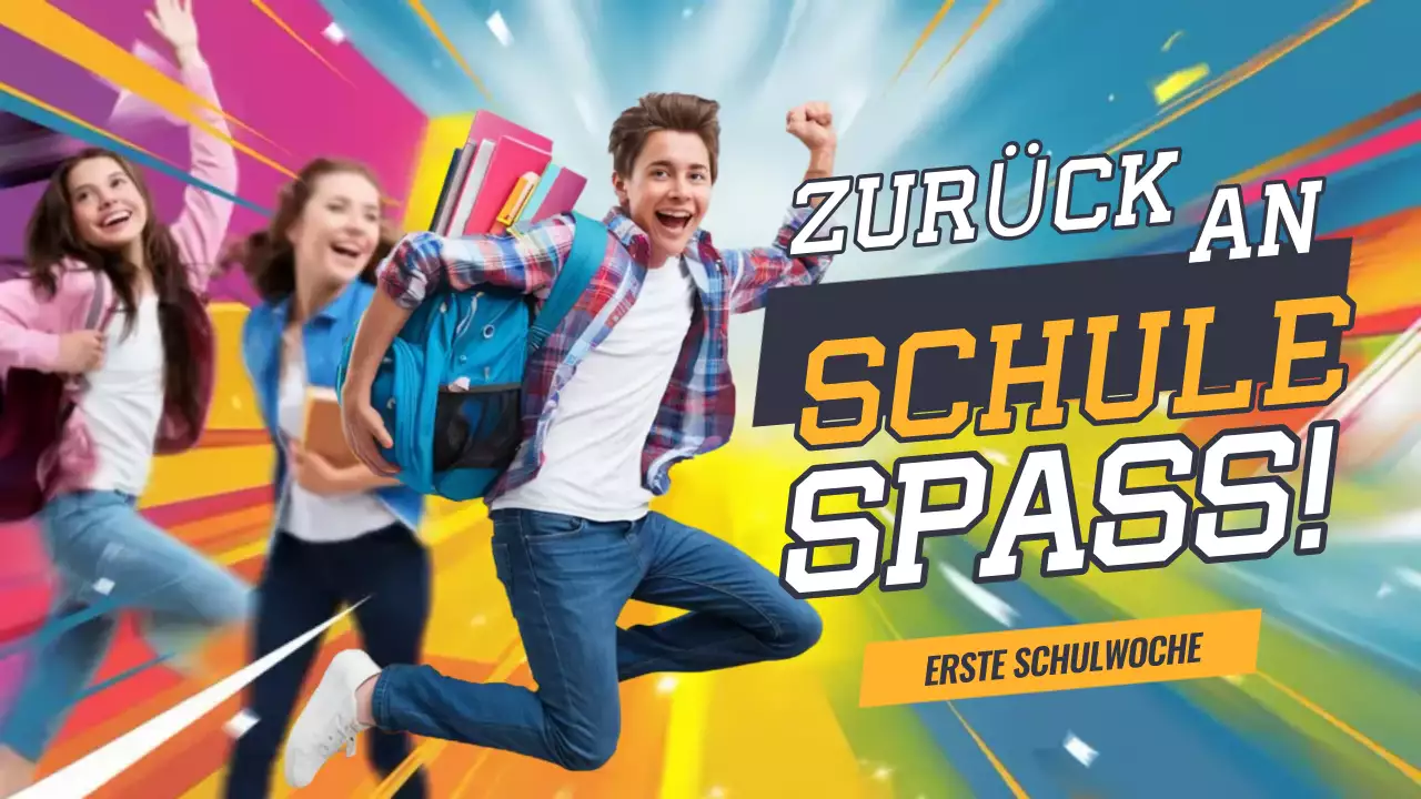 gelb blau rosa zurück zu Schule vlog