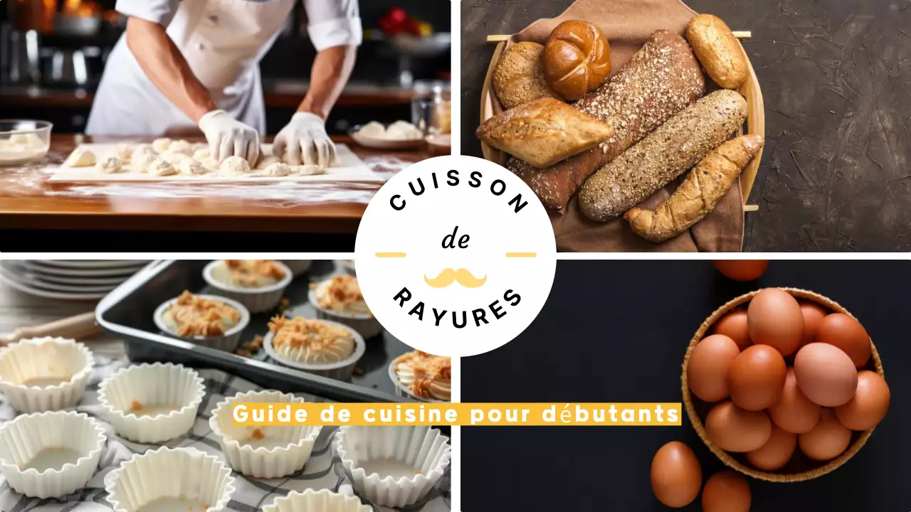 jaune brun blanc classique guide de cuisson style moderne