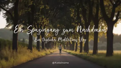 Grüne tägliche Meditation vlog minimal Stil