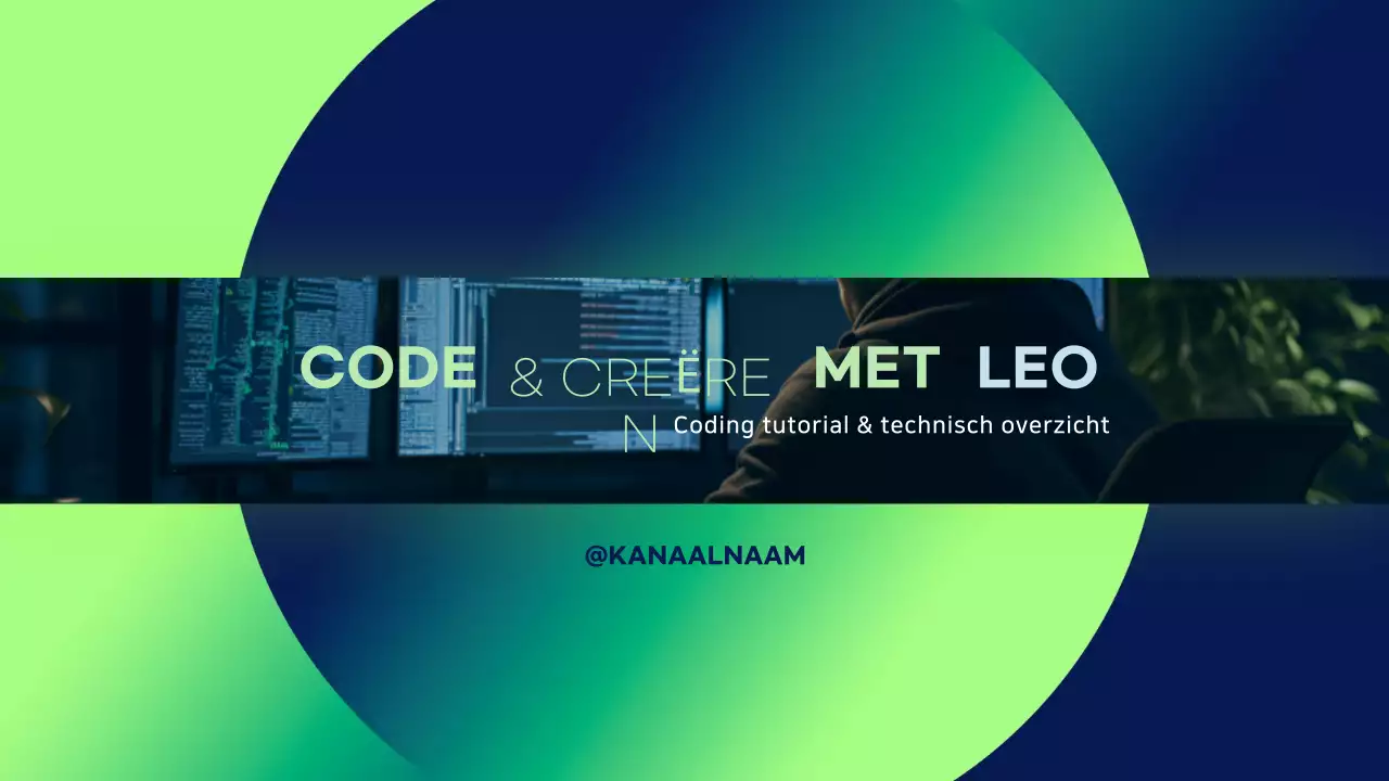 Groene moderne codeerhandleiding banner