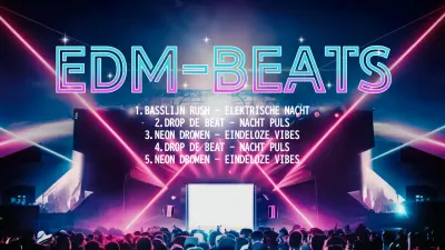 neon moderne muziek afspeellijst