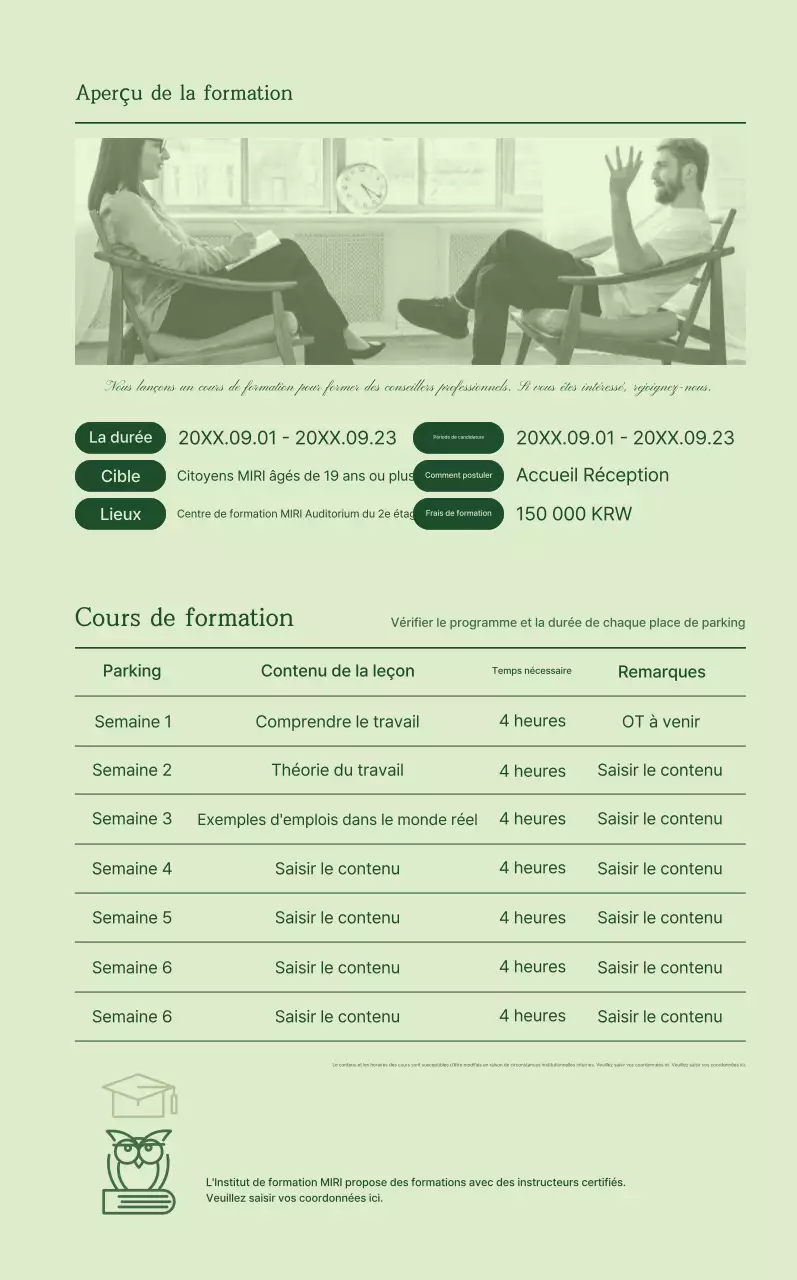 Promouvoir le matériel éducatif Green Simple