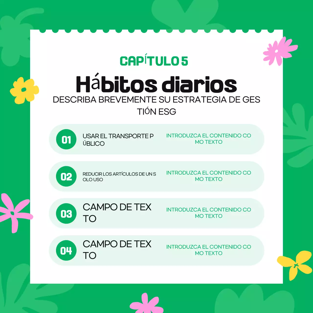 Campaña medioambiental Green Simple