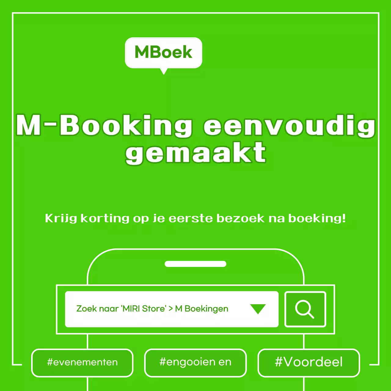 Promoot je jaarlijkse eenvoudige evenement