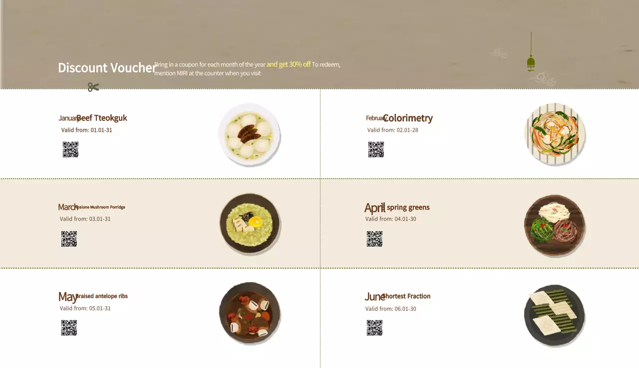 Kalender Makanan Tradisional Krem