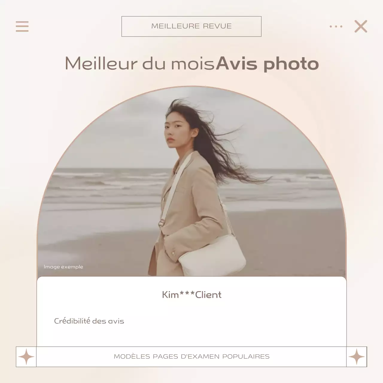 Promote Beige Modèle de revue moderne