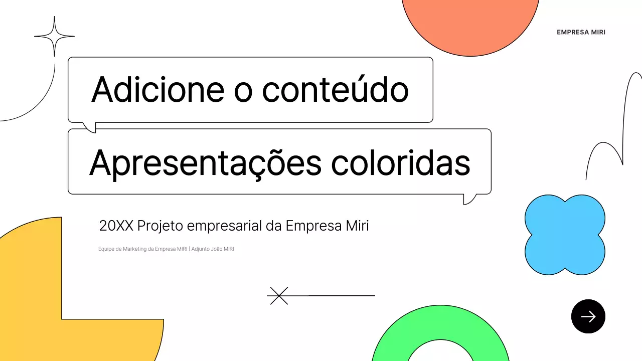 Um plano de negócios simples em branco