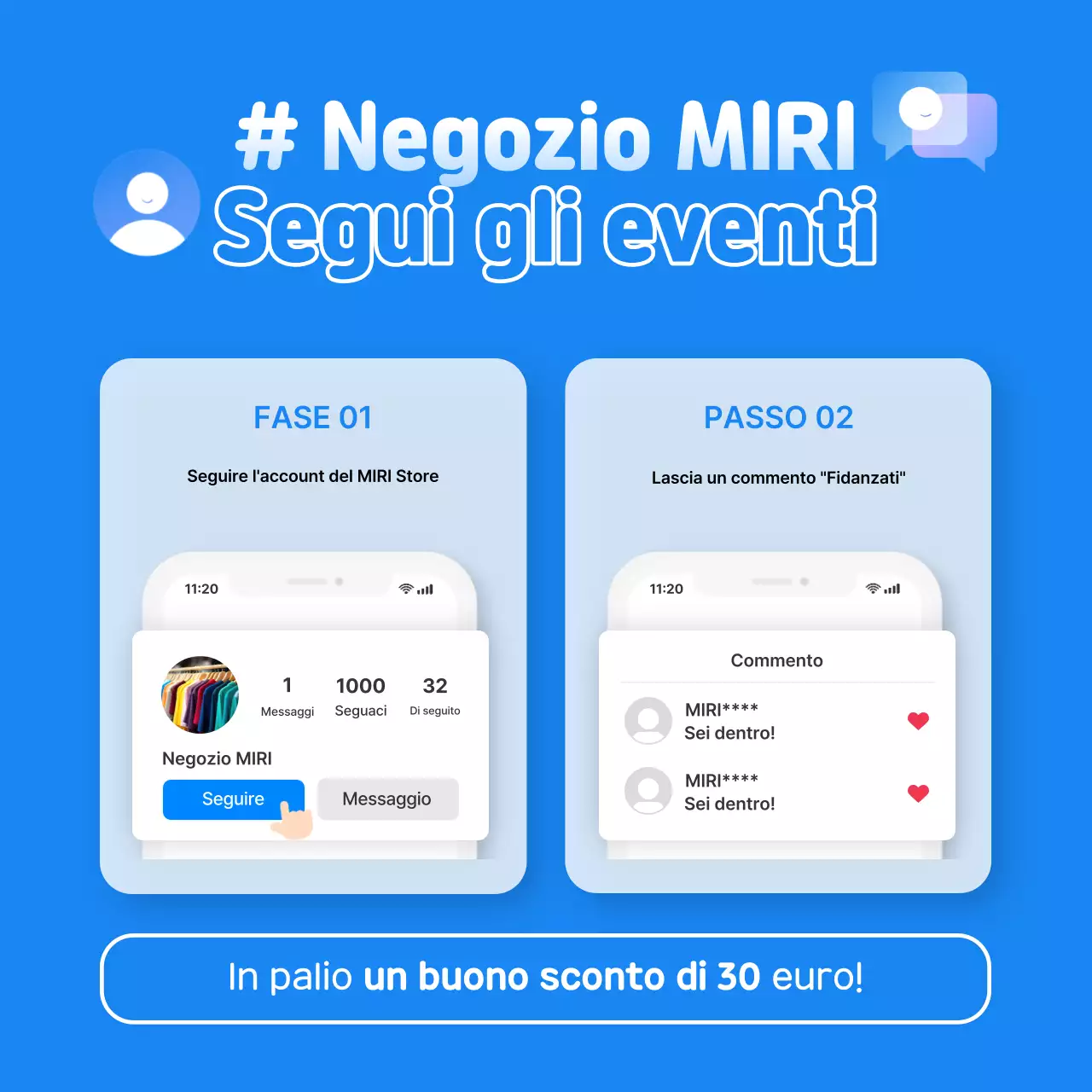 Guida agli eventi Blue Modern