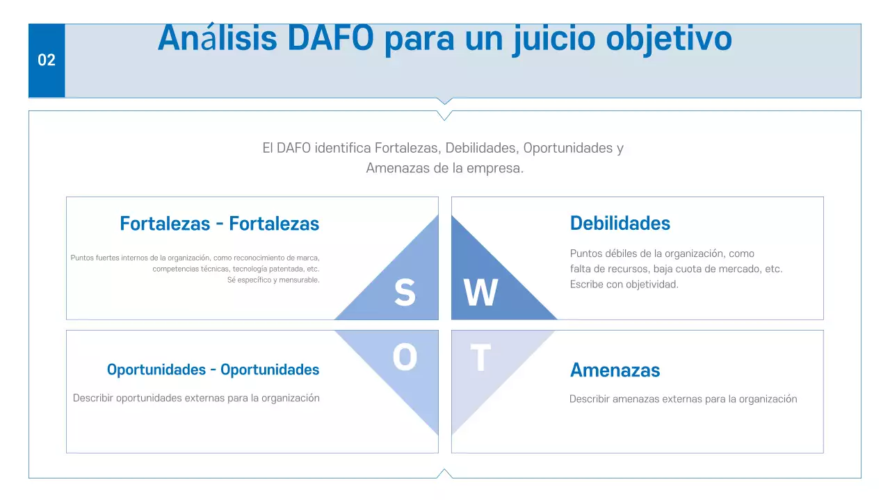 Folleto Blue Modern Business