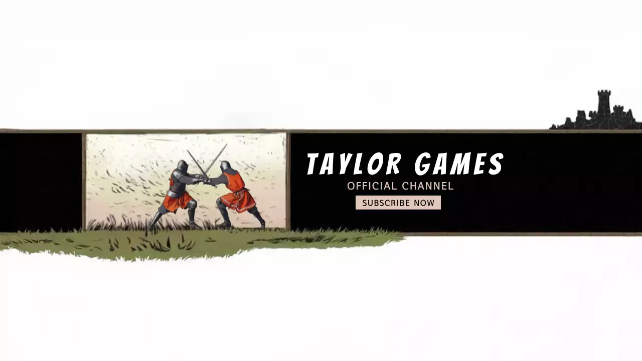 Black Medieval Gaming Promotion YouTube Thumbnail