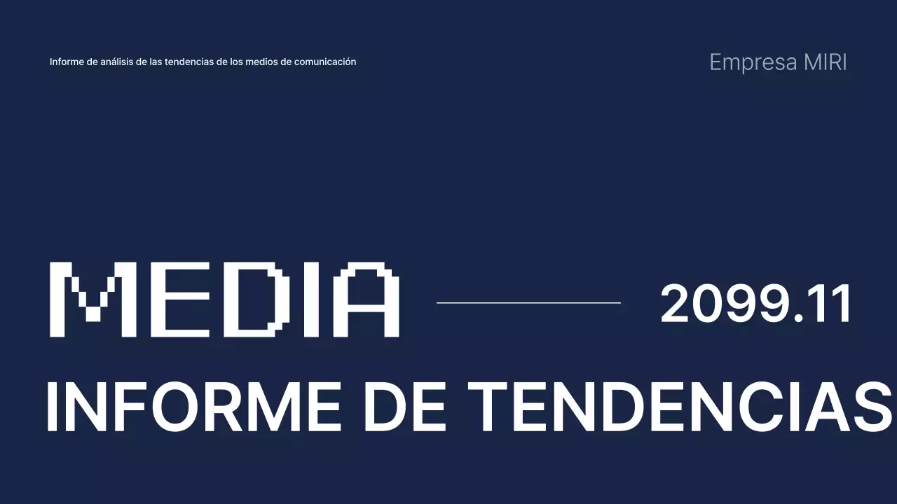 Informe moderno de análisis de marketing en azul marino