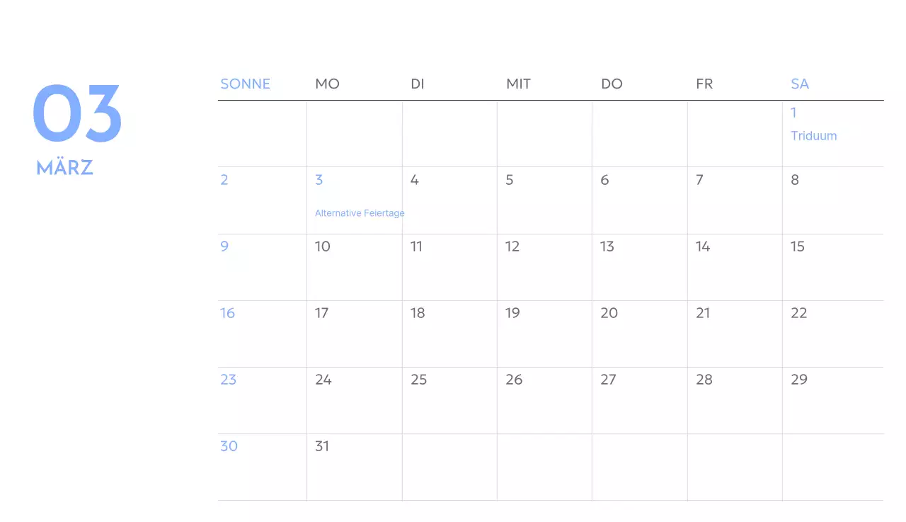 Foto-Zielverfolgungskalender mit einem Hauch von Blau
