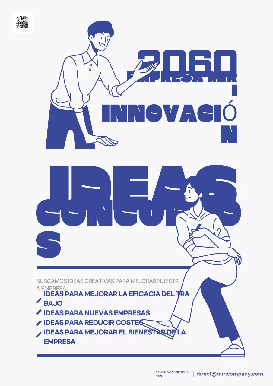 Promover el concurso Blue Modern