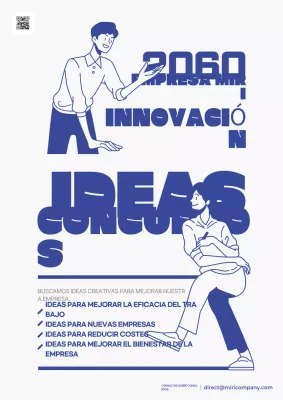 Promover el concurso Blue Modern