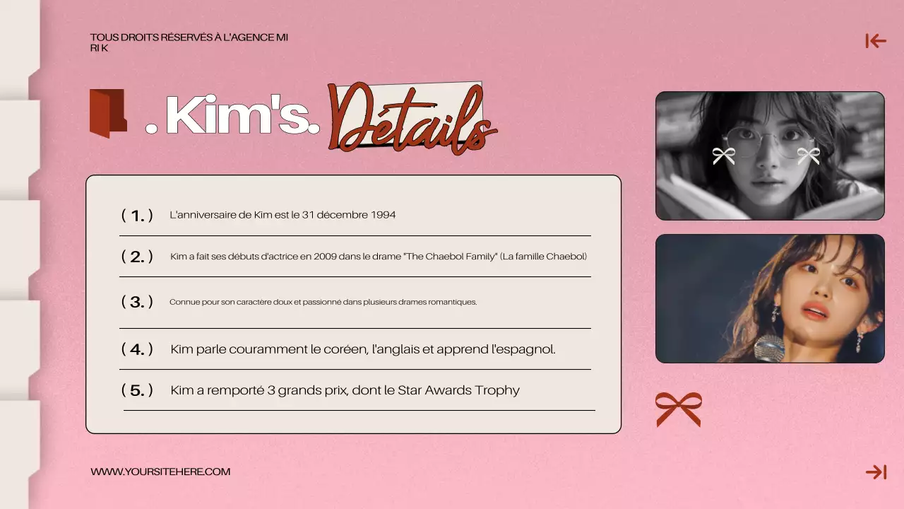 Pink Modern Drama Pitch