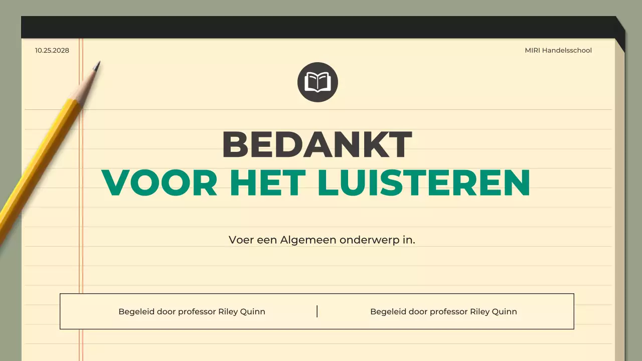 groene moderne scriptiegids