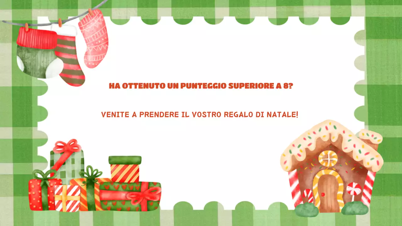 presentazione verde festosa per le vacanze