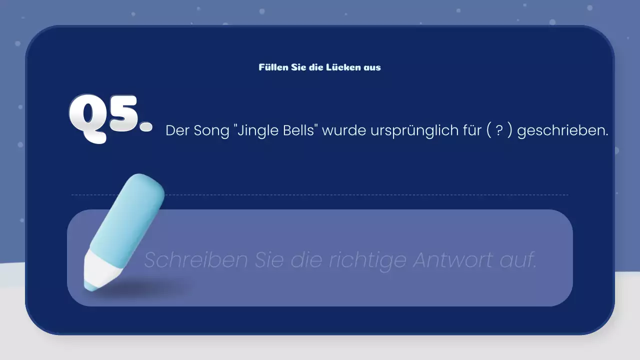 navy und weiß kreatives weihnachtsquiz klasse