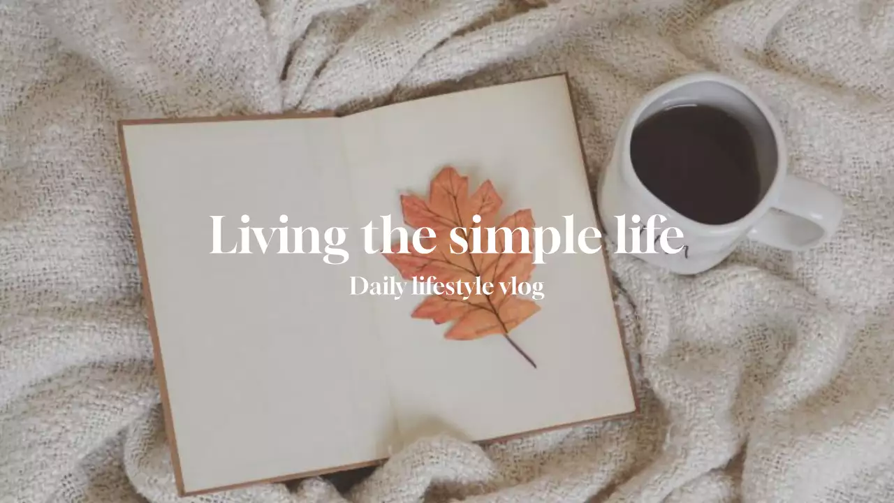 Beige Minimal Lifestyle Vlog YouTube Thumbnail