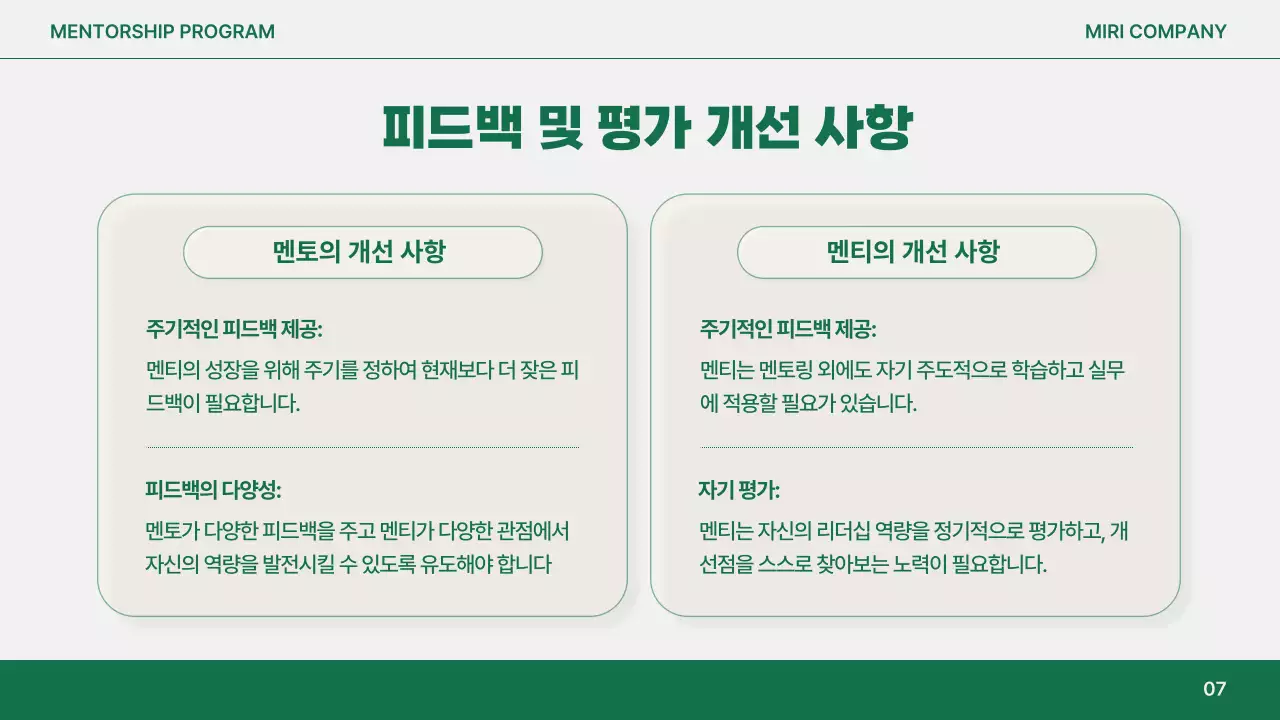 주황 모던 멘토링 보고서