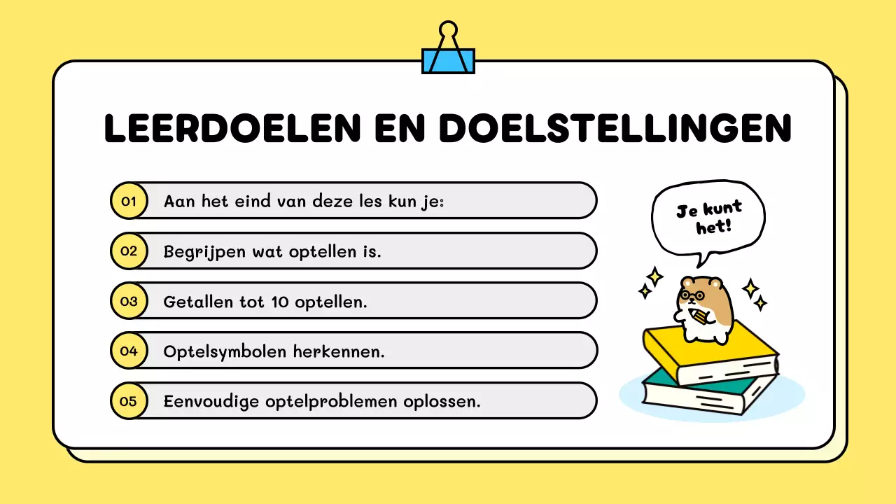sjabloon geel ludiek onderwijs