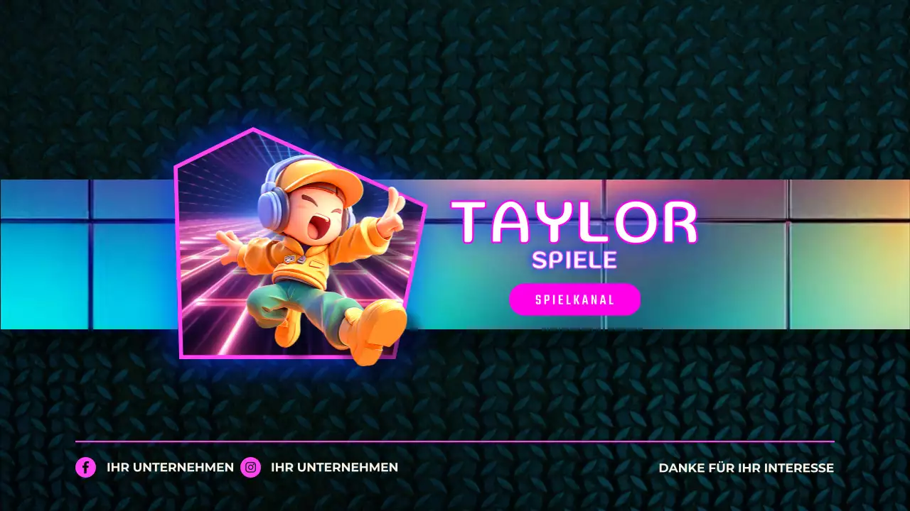 Regenbogen trendy Gaming Werbung