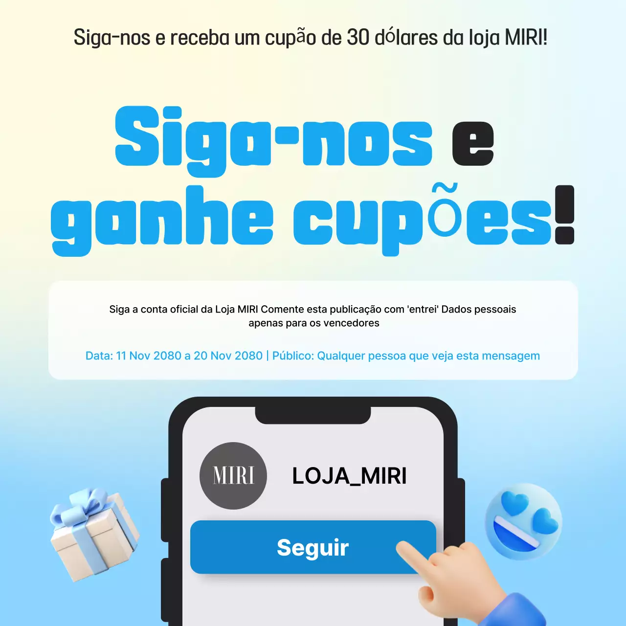 Eventos Blue Modern Social Media