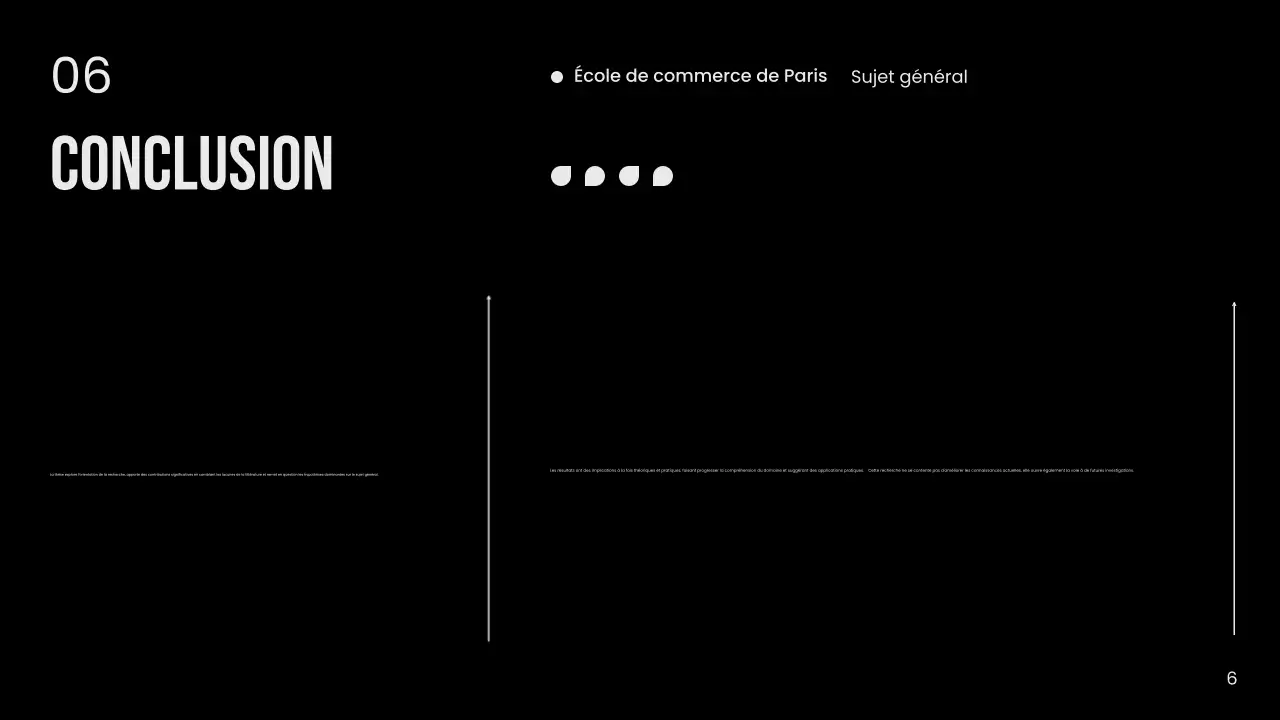 Publicité de thèse minimale en noir et blanc