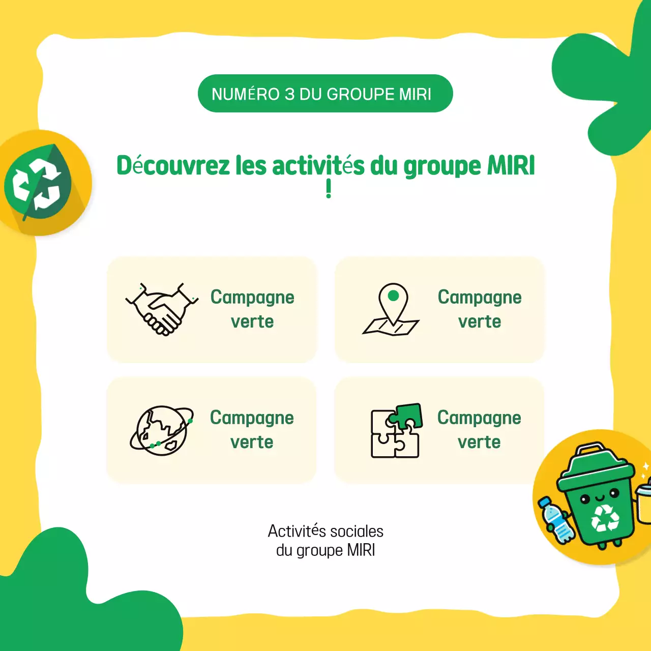Campagne "Jaune pour l'environnement