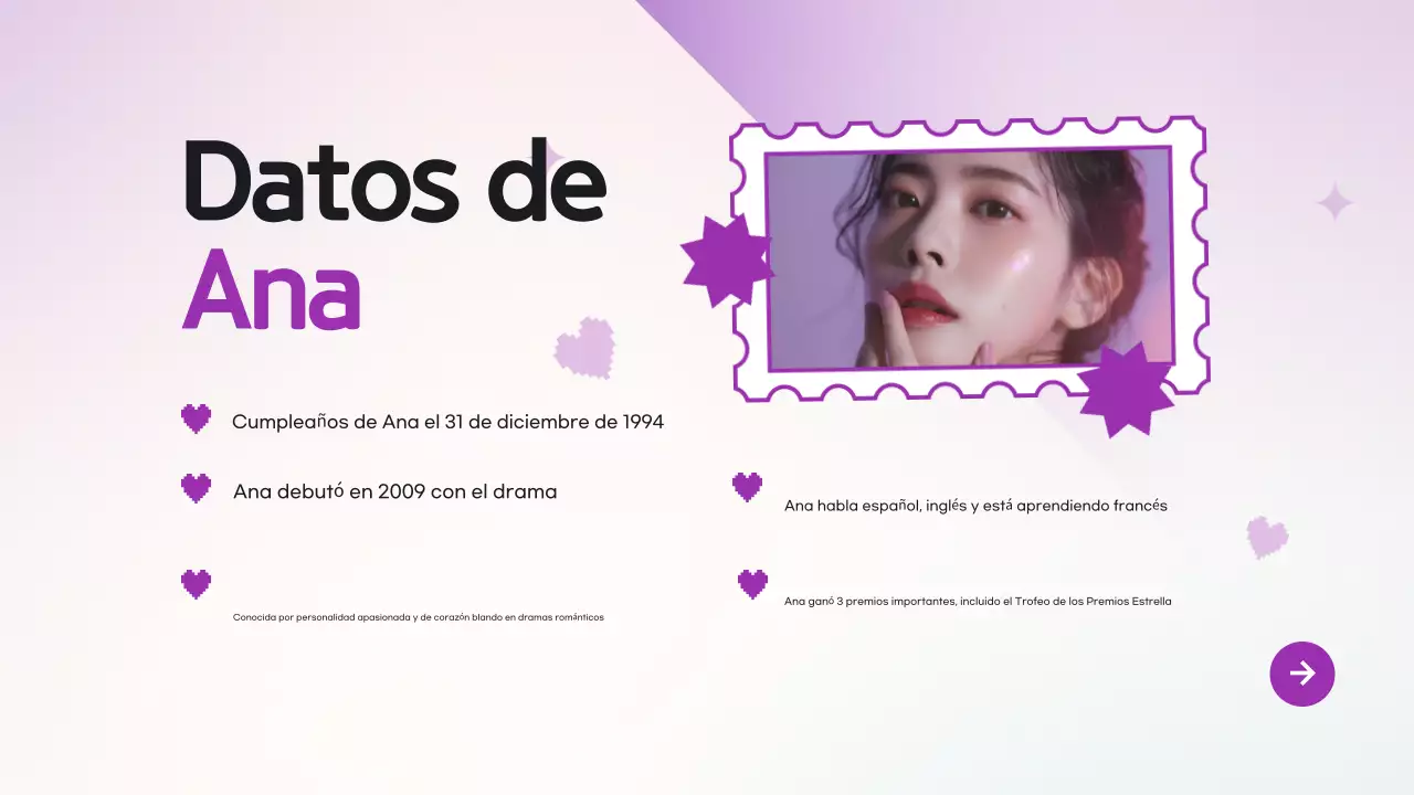 Purple Modern K-Drama Pitch Deck Presentación