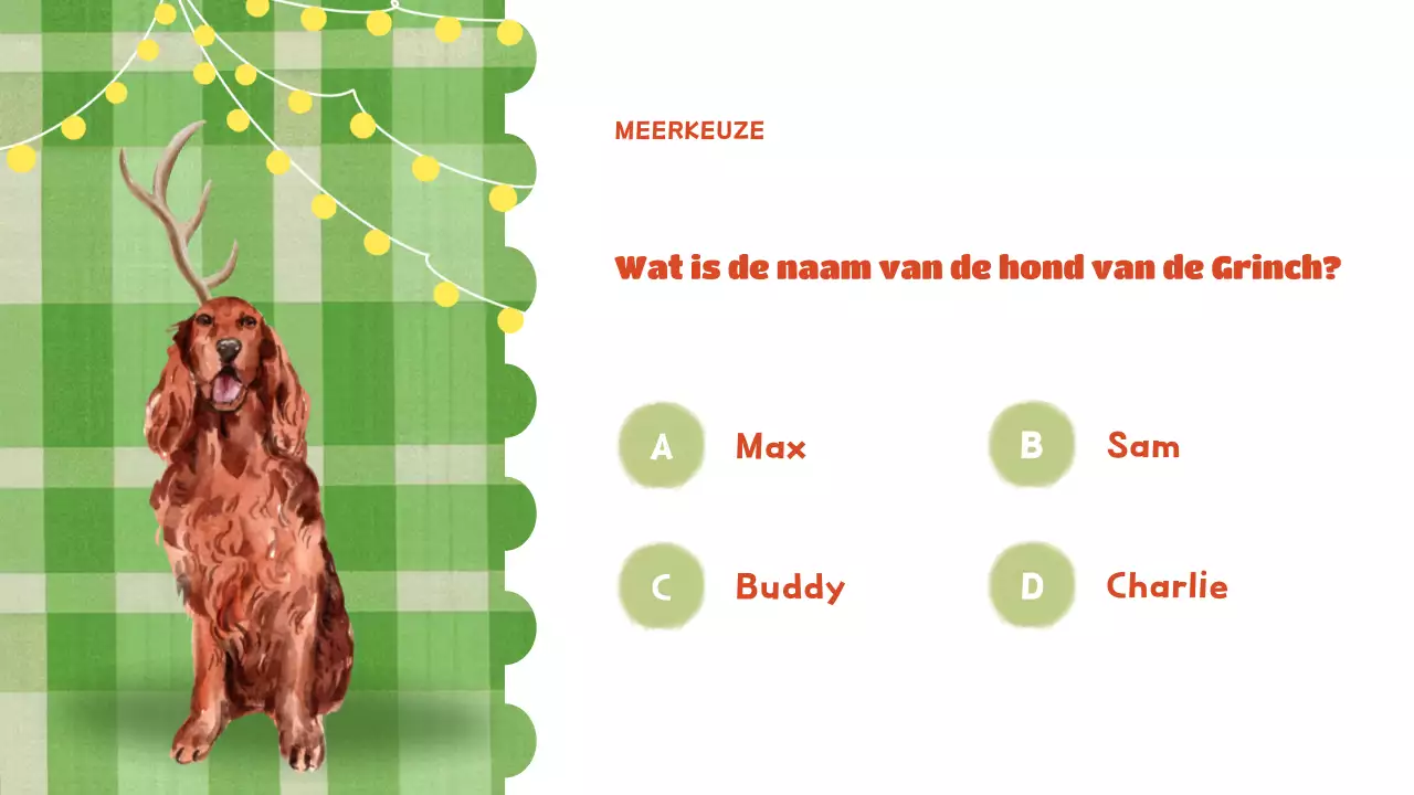 groene feestelijke vakantiepresentatie