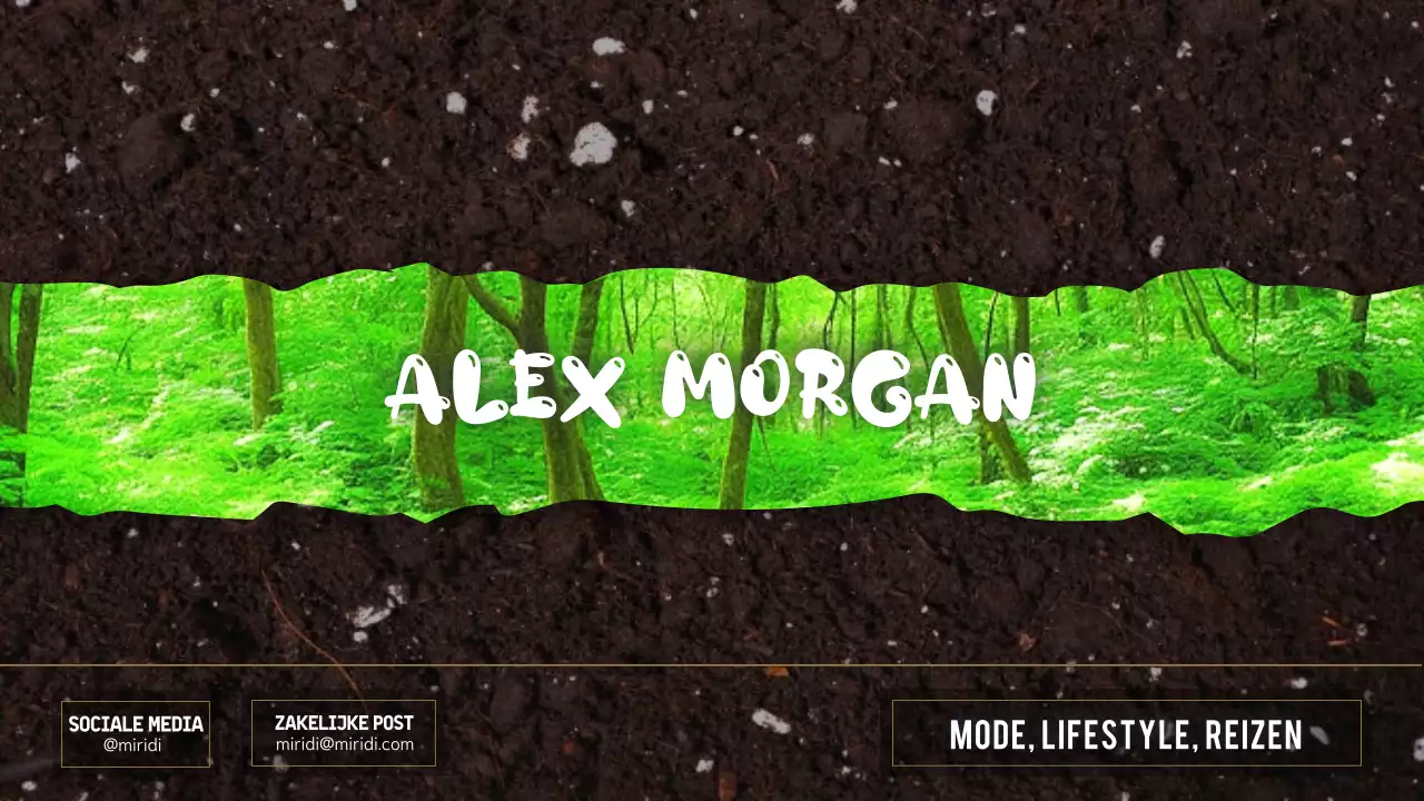 groen modern lifestyle visitekaartje