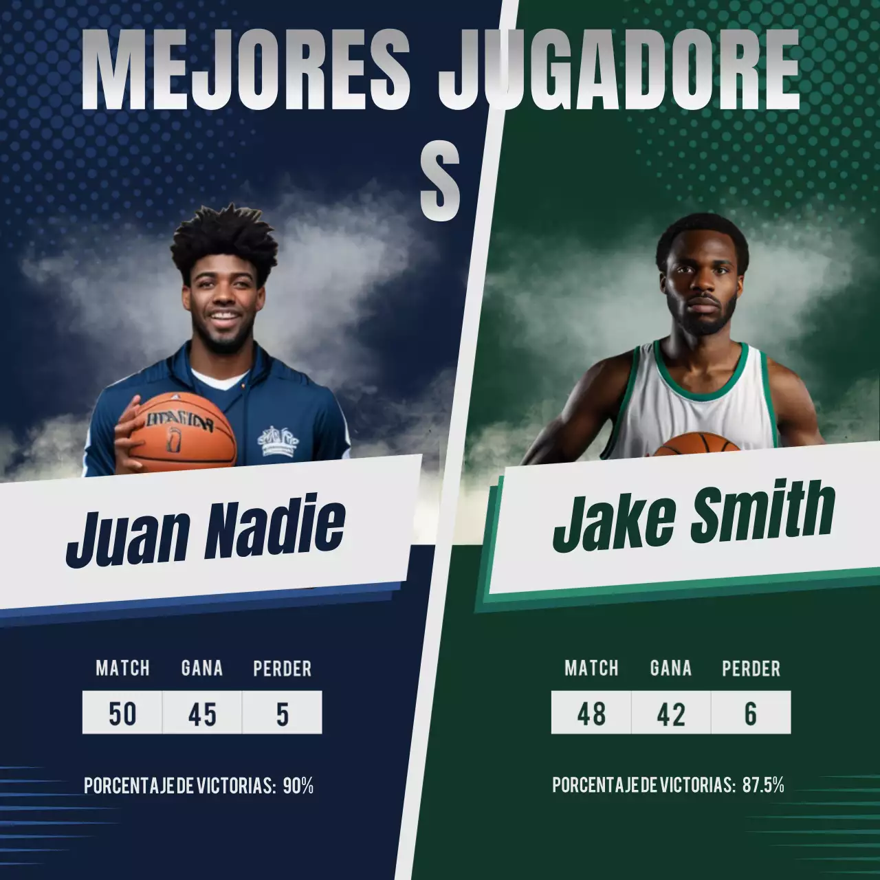 Anuncio del baloncesto moderno azul en las redes sociales