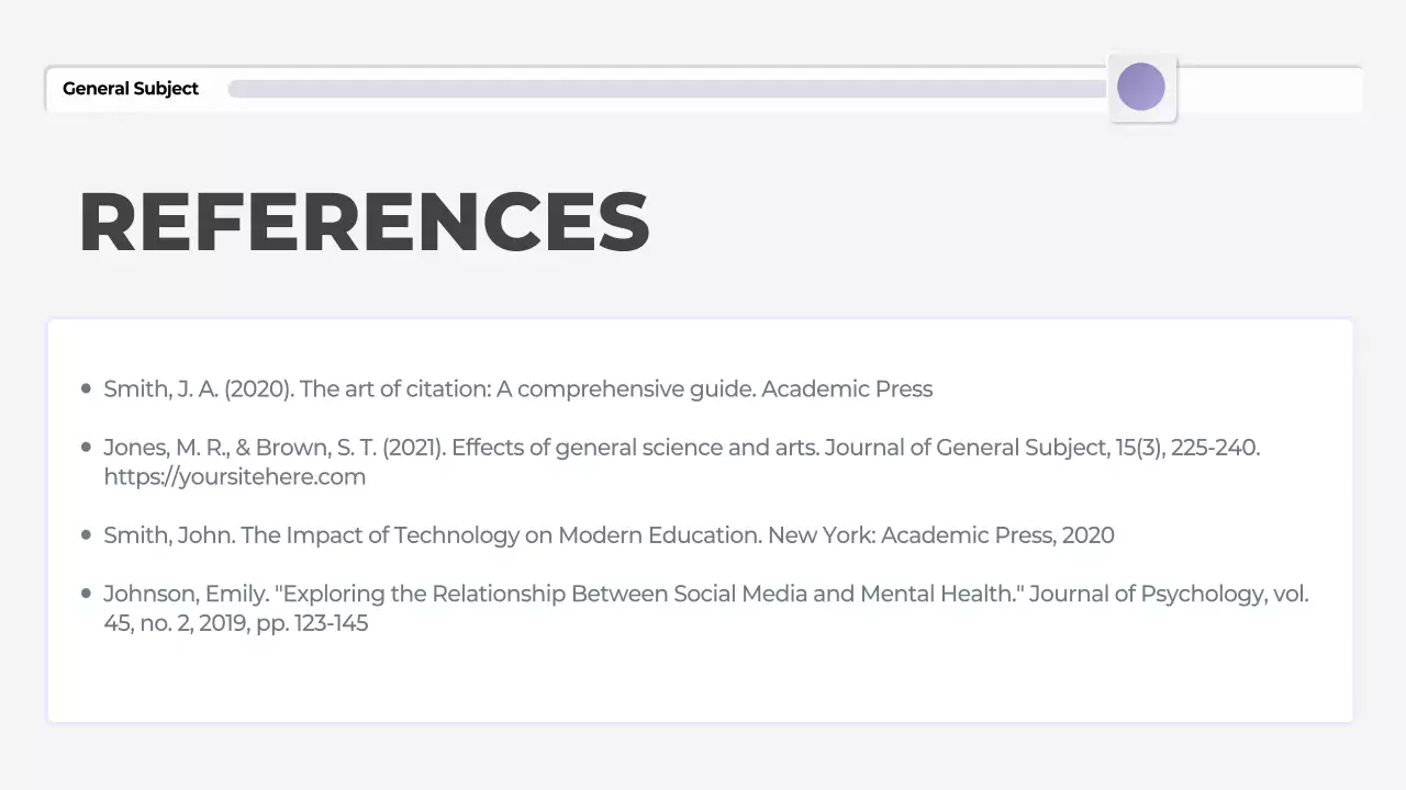 Purple Modern Thesis Guide Presentation