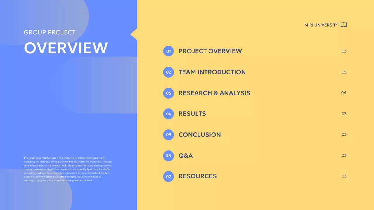 Presentasi Proyek Modern Biru