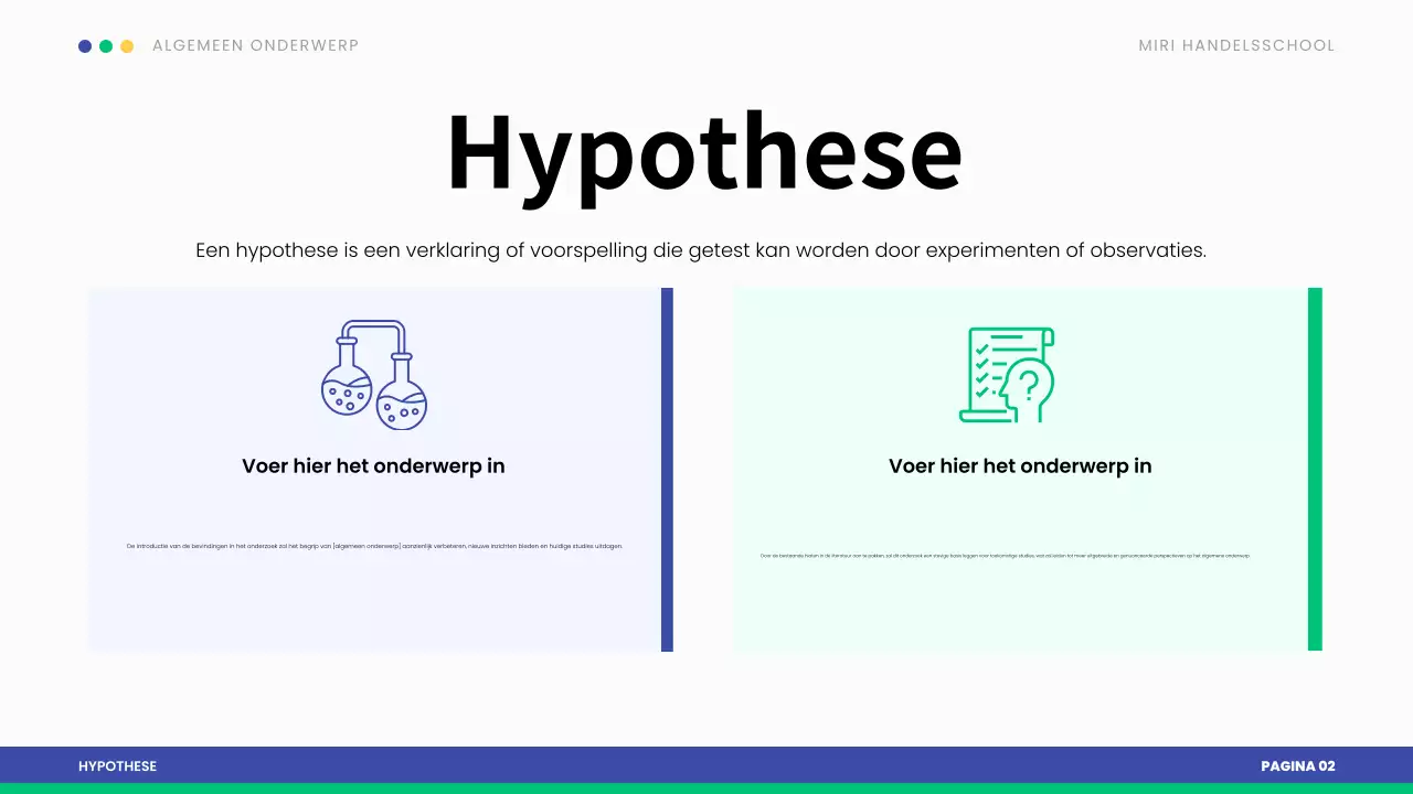 blauw modern scriptie presentatie