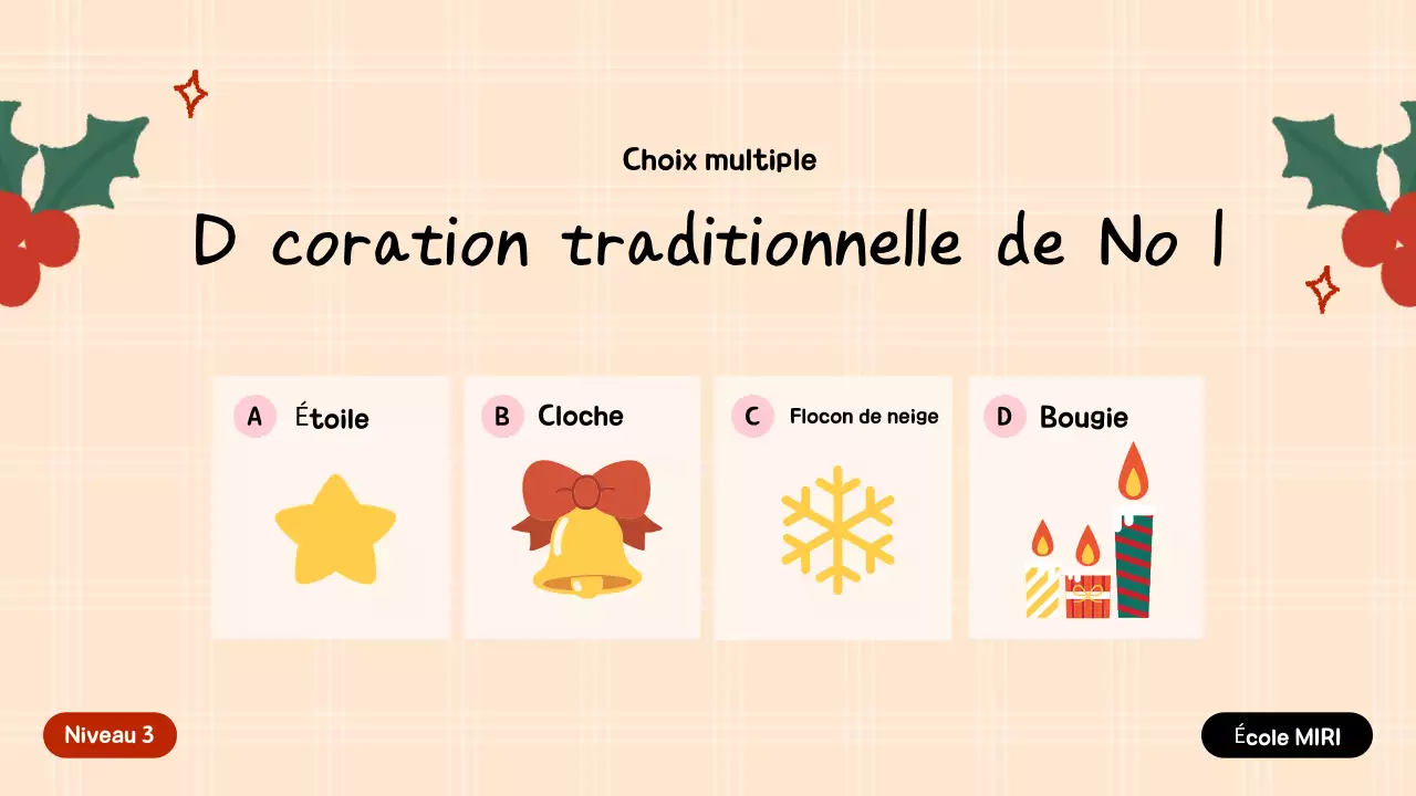 Invitation festive verte pour les fêtes de fin d'année