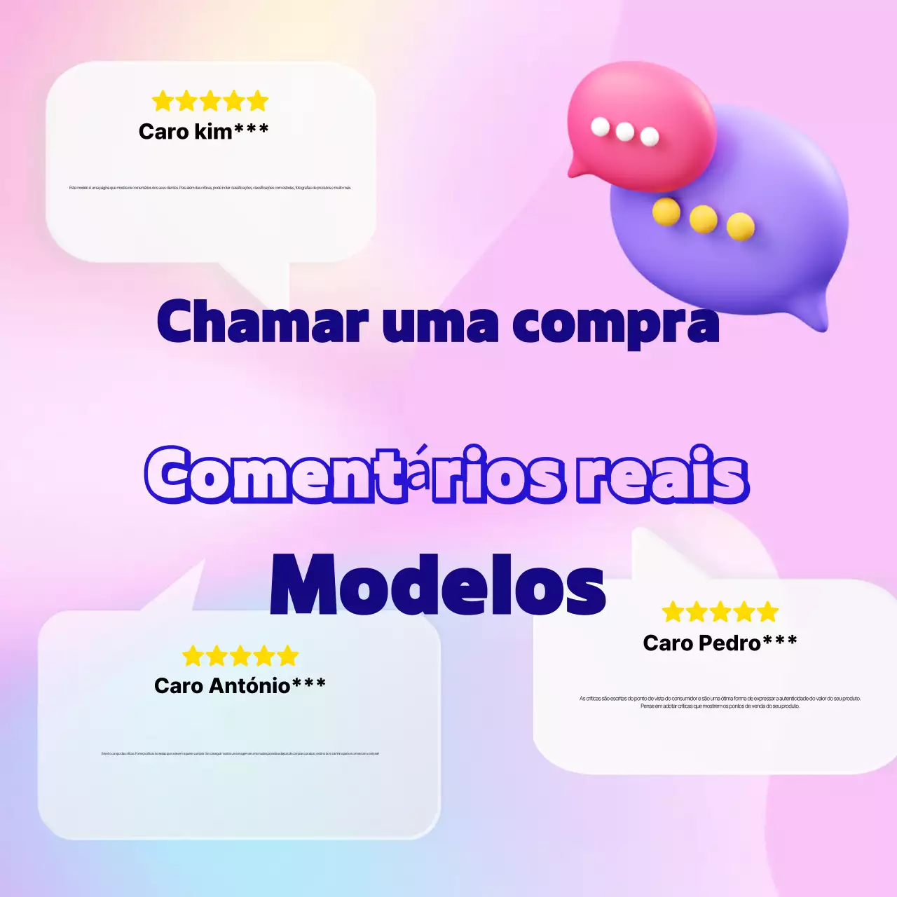 Anúncios de revisão das tendências cor-de-rosa