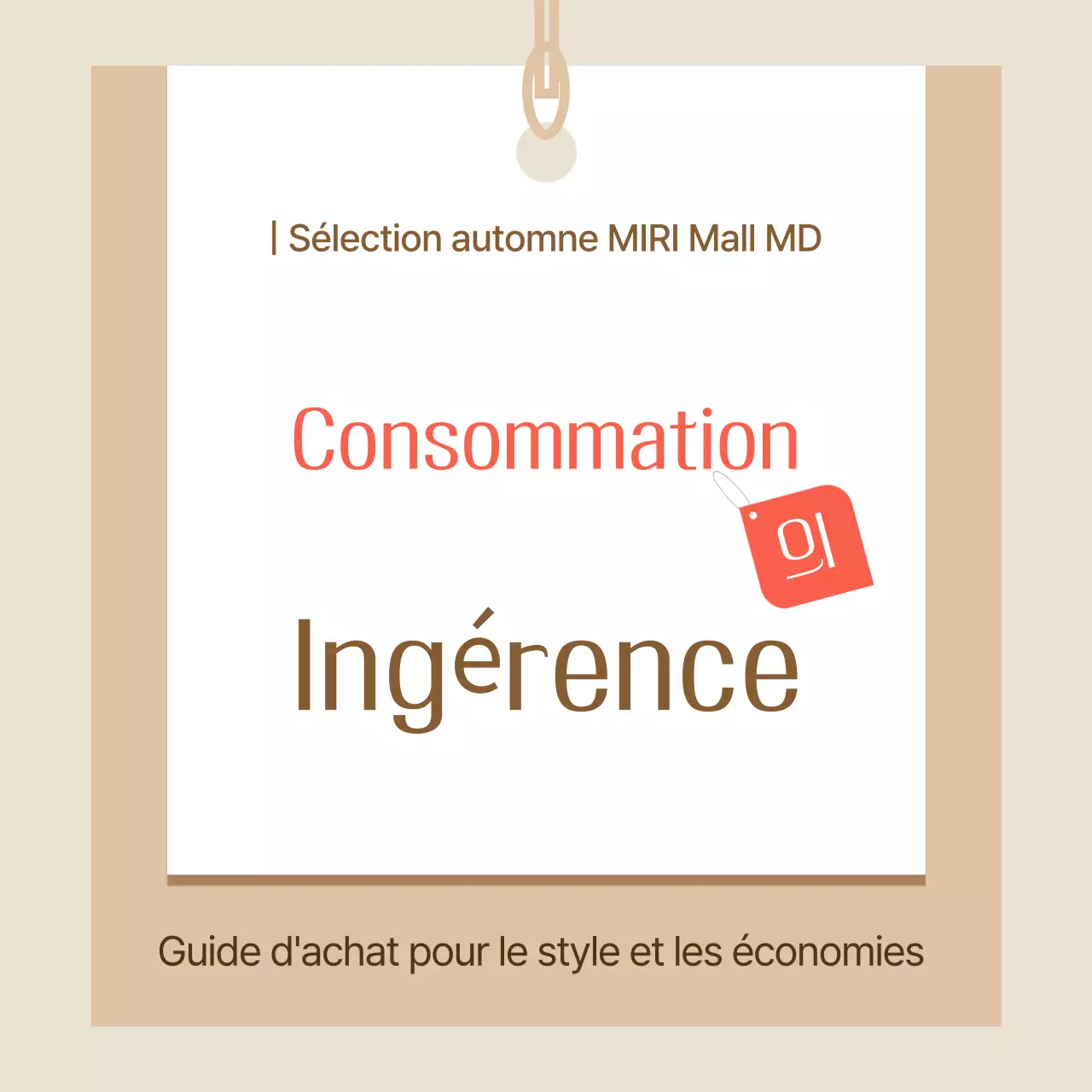 Beige Simple Shopping Ad