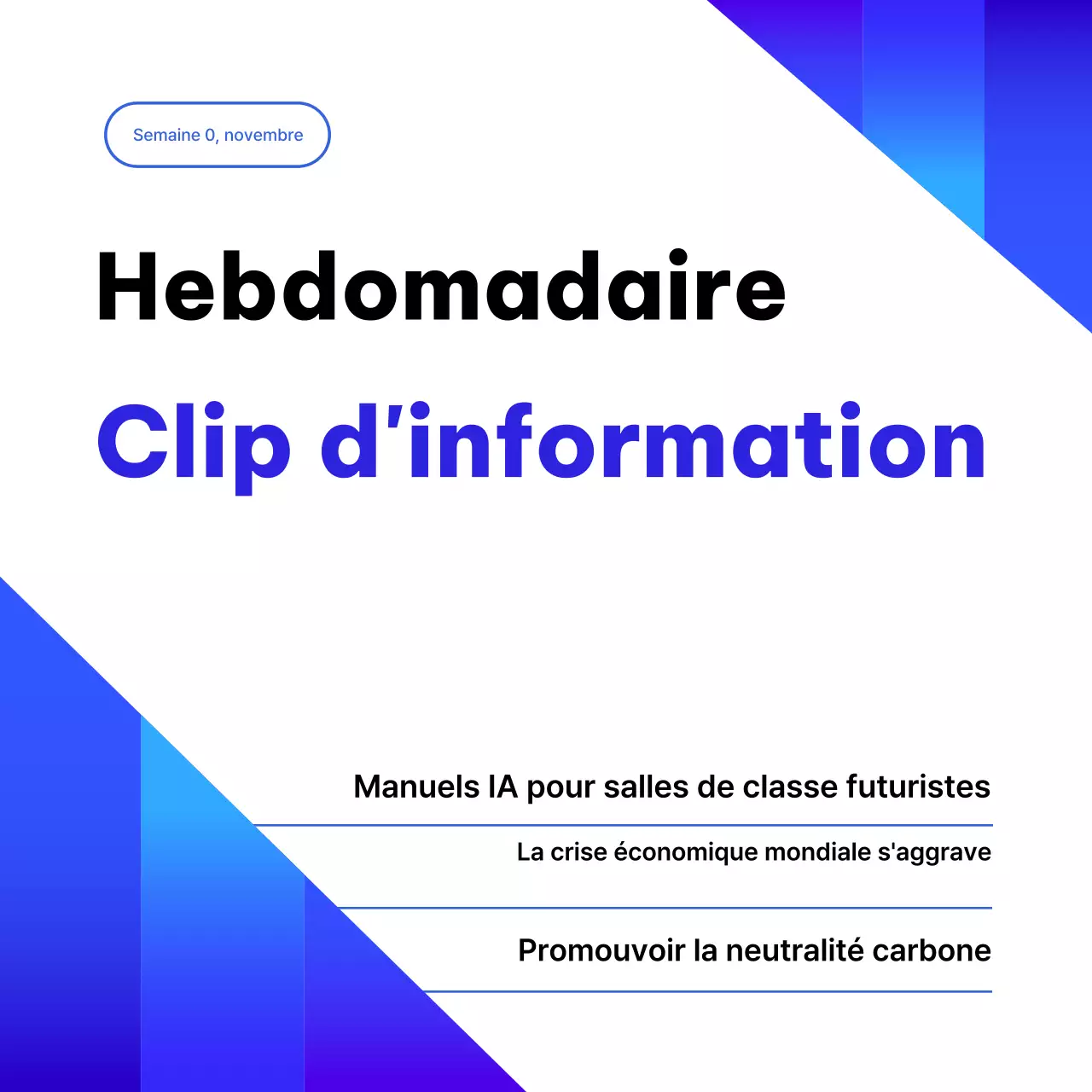 Blue modern news delivery