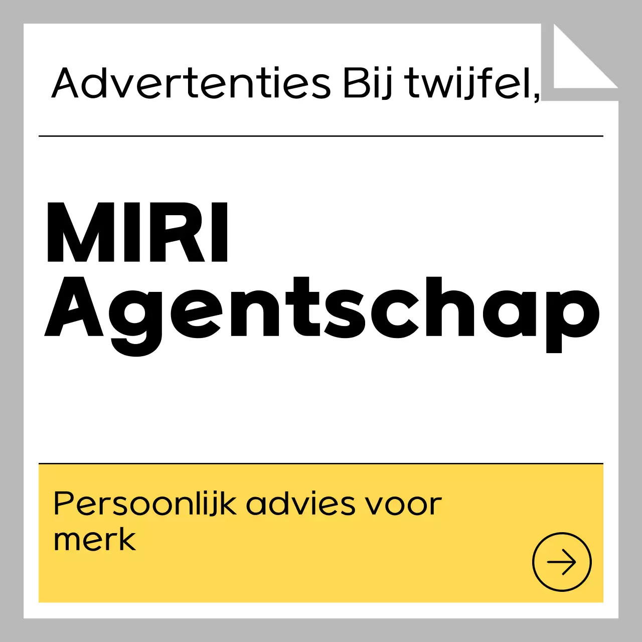 Grijze eenvoudige advertentiegids