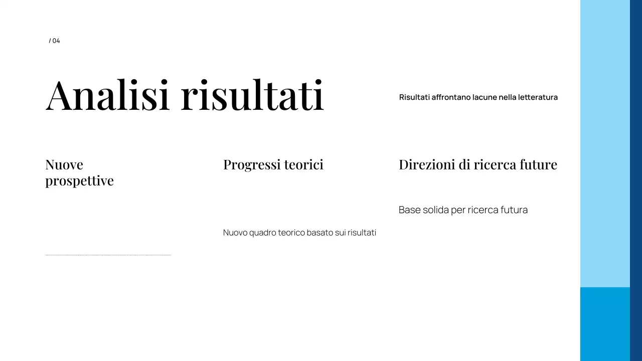 presentazione di tesi professionale blu