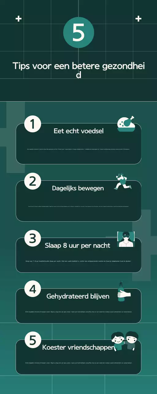 eenvoudige groene tips voor een betere gezondheid infograhic