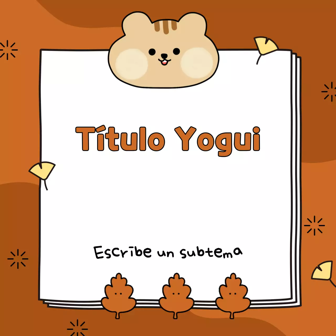 Cubierta otoñal en marrones y amarillos