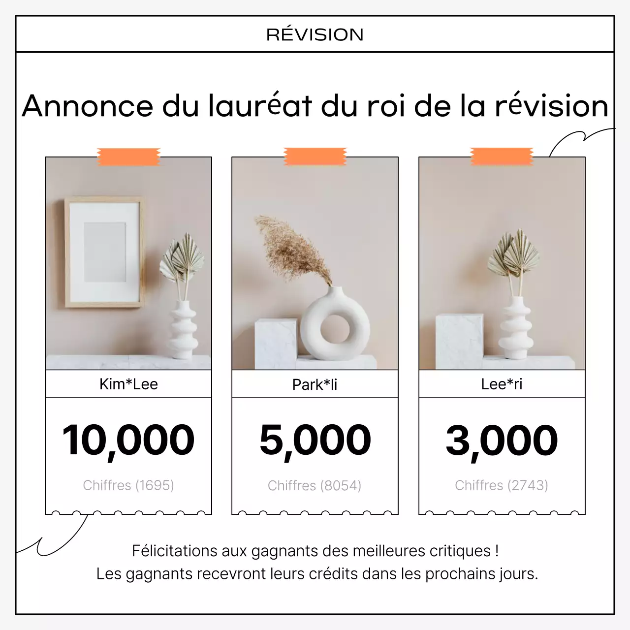 Une collection kitsch de revues orange et noires