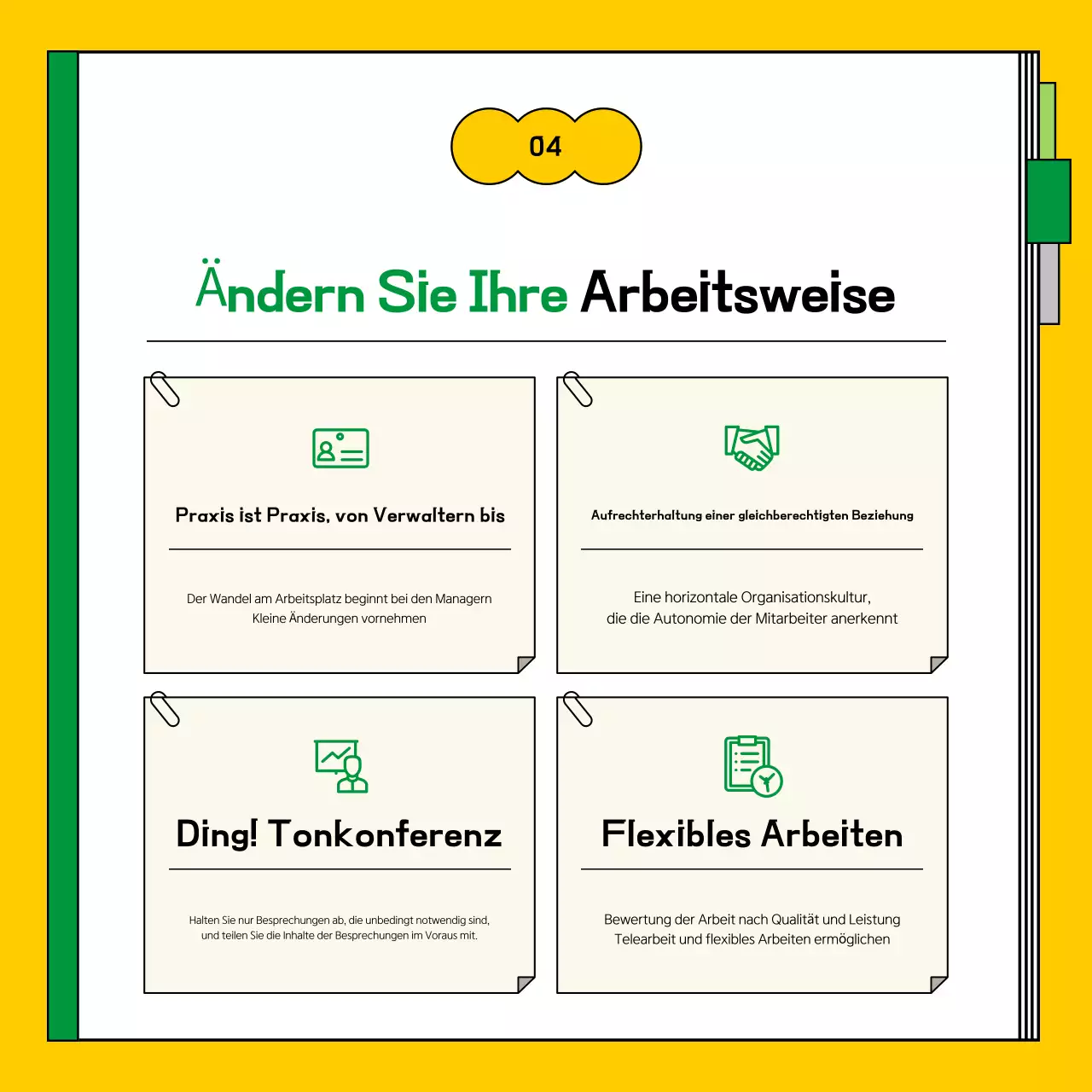 Über den Yellow and Green Clean Work Transformation Guide