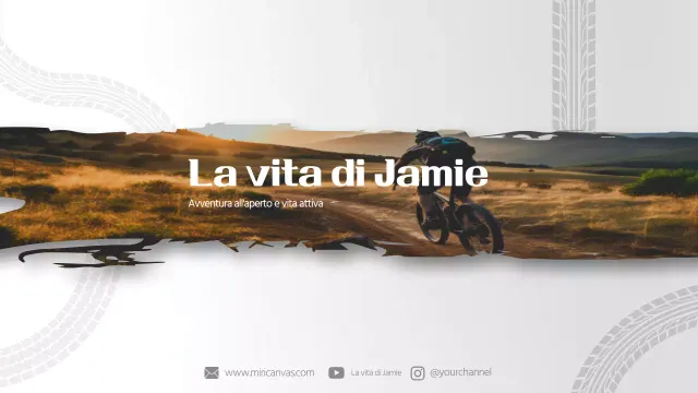 banner del canale avventura moderno beige