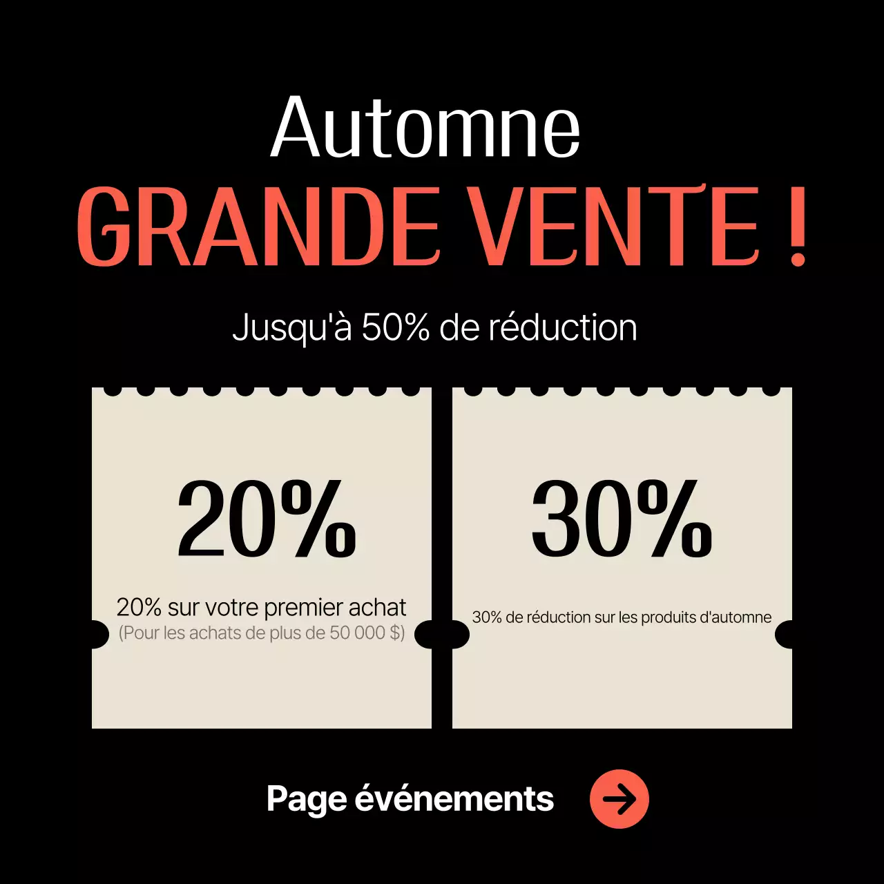 Beige Simple Shopping Ad