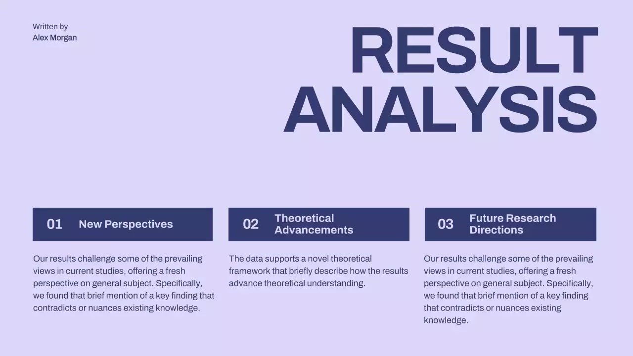 Purple Minimal Thesis Presentation