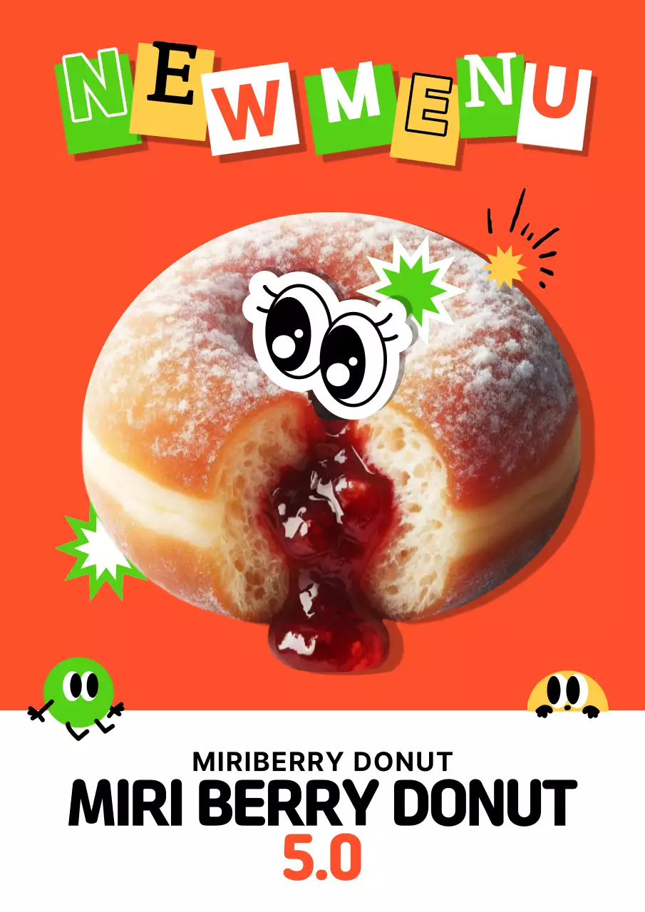 Anuncio de postre Orange Pop